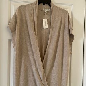 Long with open sleeve and front sweater. NWT. Cashmere blend